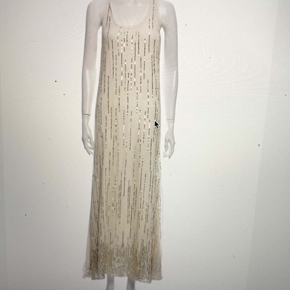 Renzo and  Kai Silk  Sequin Long Dress Size